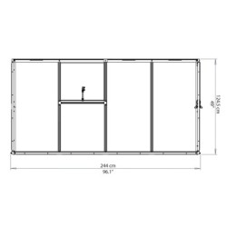 Canopia by Palram Serre adossée Gris 3.05m²
