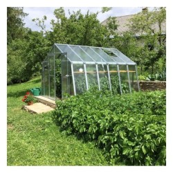Limes Serre de jardin en verre Gris 9.18m²