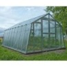 Limes Serre de jardin en verre Gris 13.7m²