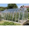 Limes Serre de jardin en verre Gris 13.7m²