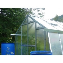 Limes Serre de jardin en verre Gris 13.7m²