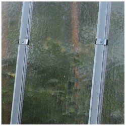 Limes Serre de jardin en polycarbonate Gris 18.21m²