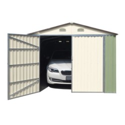 X-Metal Garage métal Acier galvanisé Vert 18m²