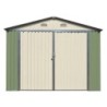 X-Metal Garage métal Acier galvanisé Vert 18m²