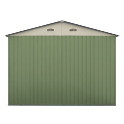 X-Metal Garage métal Acier galvanisé Vert 18m²