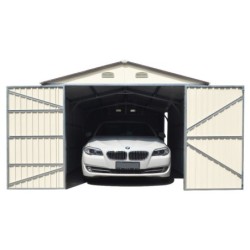 X-Metal Garage métal Acier galvanisé Vert 18m²