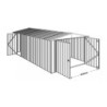 EasyShed Garage métal Acier galvanisé Gris 20.10m²