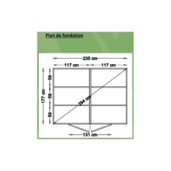 Baltic Abri de jardin bois moins de 5 m² Bois massif Gris 4.3m²