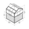 Canopia by Palram Serre de jardin en polycarbonate Gris 1.4m²