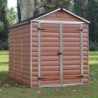 Canopia by Palram Abri de jardin résine Polycarbonate Rouge 3.97m²
