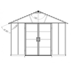 Canopia by Palram Abri de jardin résine Polycarbonate Gris