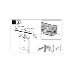 Canopia by Palram Marquise auvent Aluminium Blanc 3.11m²