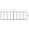 Canopia by Palram Marquise auvent Aluminium Blanc 6.21m²