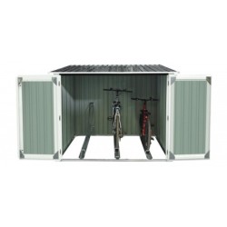 X-Metal Abri pour vélos Terrazzo Gris 3.32m²