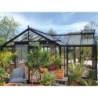 ACD Serre de jardin en verre Noir 22.59m²