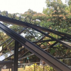 ACD Serre de jardin en verre Noir 22.59m²