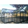 ACD Serre de jardin en verre Noir 22.59m²