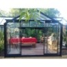 ACD Serre de jardin en verre Noir 22.59m²