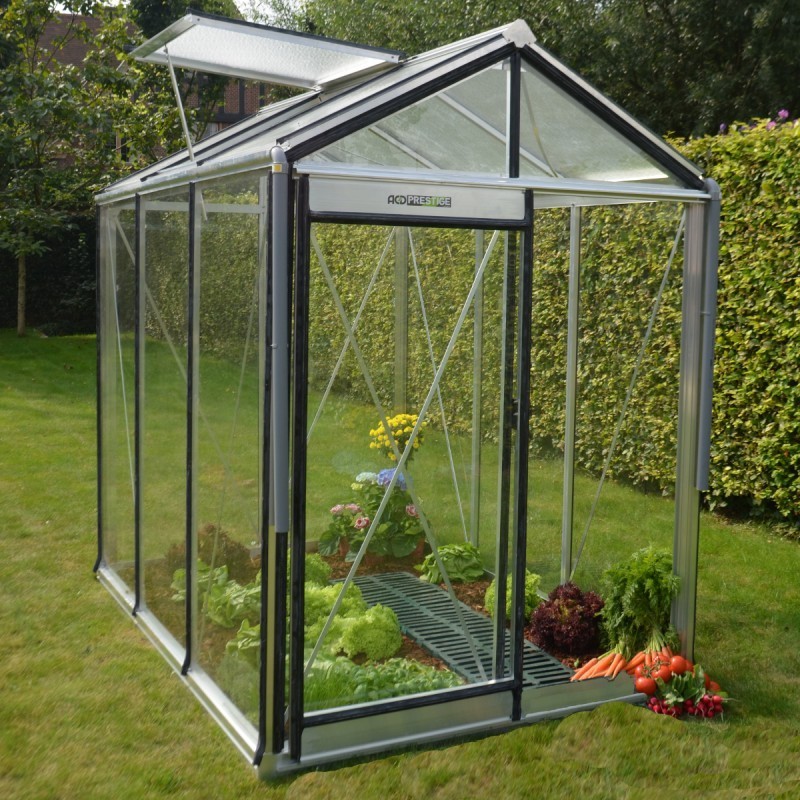 ACD Serre de jardin en verre Gris 3.56m² ACD Serre de jardin en verre Gris 3.56m²