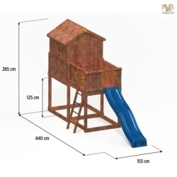 Fungoo Cabanes enfants Bois massif