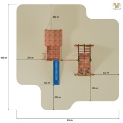 Fungoo Stations de jeux Bois massif