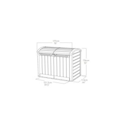 Keter Coffre de jardin Polypropylène Noir