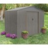 Look Bois Vieilli Abri de jardin métal Métal Gris 4.72m²