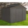 Look Bois Vieilli Abri de jardin métal Métal Marron 7.2m²