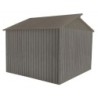 Look Bois Vieilli Abri de jardin métal Métal Marron 7.2m²