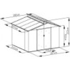 Look Bois Vieilli Abri de jardin métal Métal Marron 7.2m²