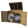 Chalet et Jardin Coffre de jardin Bois massif Marron