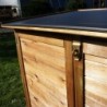 Chalet et Jardin Coffre de jardin Bois massif Marron