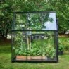 Halls Serre de jardin en verre Noir 3.9m²