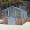 Lams Serre de jardin en verre Au choix 16.64m²