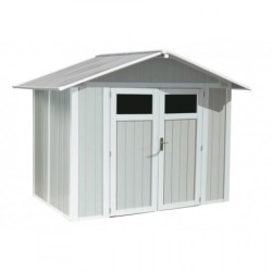 Grosfillex Abri de jardin résine PVC Gris 4m²