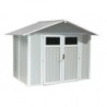 Grosfillex Abri de jardin résine PVC Gris 4m²