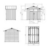 Grosfillex Abri de jardin résine PVC Gris 4m²