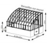 Lams Serre de jardin en verre Au choix 16.94m²
