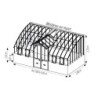 Lams Serre de jardin en verre Au choix 12.74m²