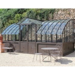 Lams Serre de jardin en verre Au choix 14.84m²