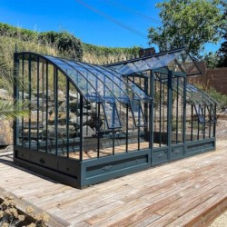 Lams Serre de jardin en verre Au choix 14.84m²
