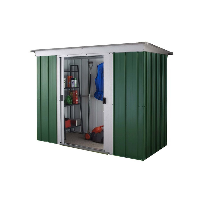Yardmaster Abri de jardin métal Acier galvanisé Vert 2.36m² Yardmaster Abri de jardin métal Acier galvanisé Vert 2.36m²