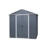 Yardmaster Abri de jardin métal Acier galvanisé Gris 4.38m²