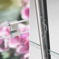 Lams Serre de jardin en verre Gris