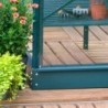 Lams Serre de jardin en verre Vert 3,7m²