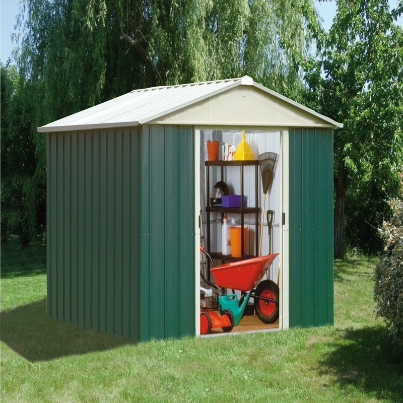 Yardmaster Abri de jardin métal Acier galvanisé Vert 2.77m² Yardmaster Abri de jardin métal Acier galvanisé Vert 2.77m²