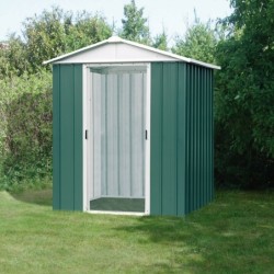 Yardmaster Abri de jardin métal Acier galvanisé Vert 2.77m²