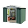 Yardmaster Abri de jardin métal Acier galvanisé Vert 5.25m²