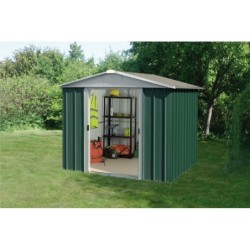 Yardmaster Abri de jardin métal Acier galvanisé Vert 5.25m²