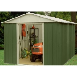 Yardmaster Abri de jardin métal Acier galvanisé Vert 7.18m²
